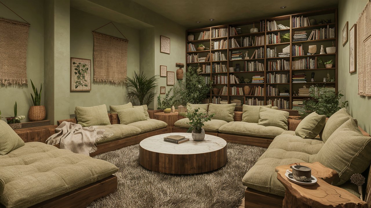 28 Rustic Sage Green Living Room Ideas