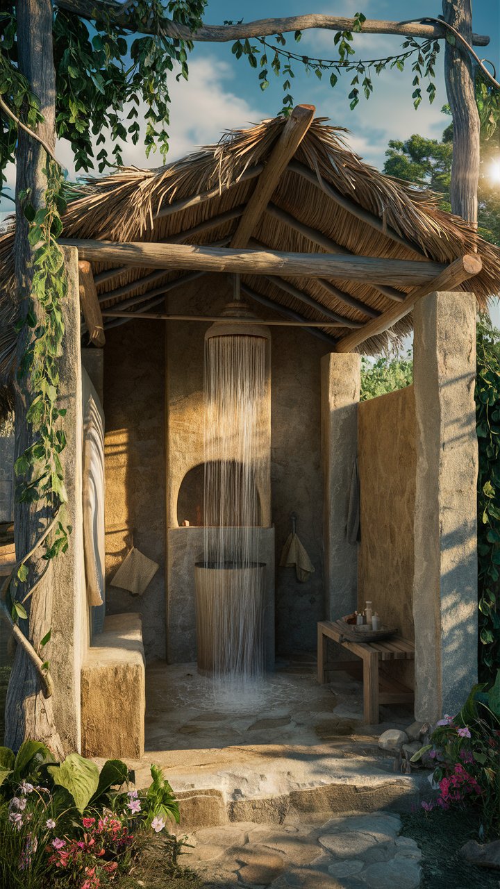 18 Rustic Outdoor Shower Ideas for Your Space