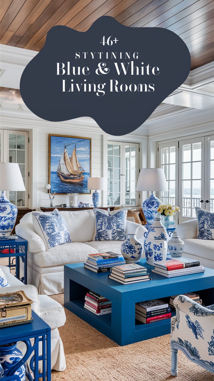 27 Blue and White Decor Ideas To Transform Your Space