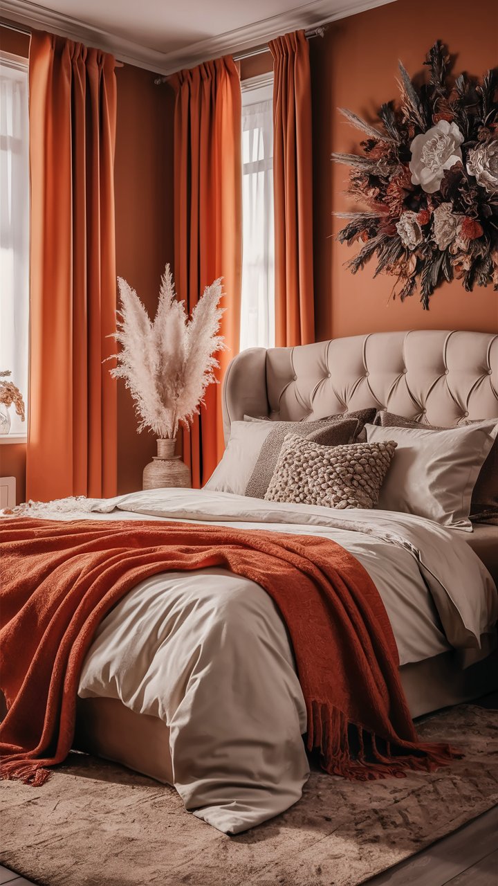 22 Orange Bedroom Ideas