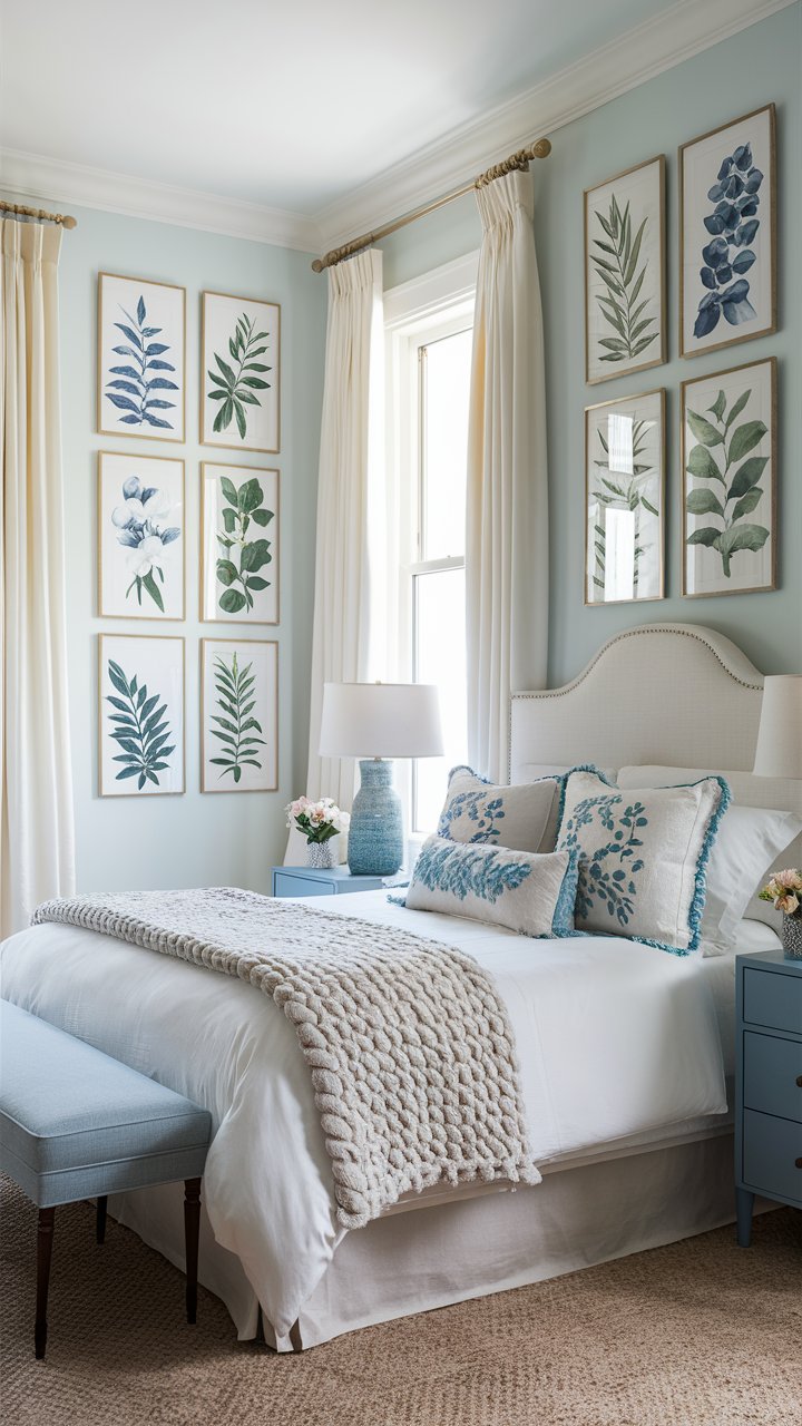 22 Blue and White Bedroom Ideas