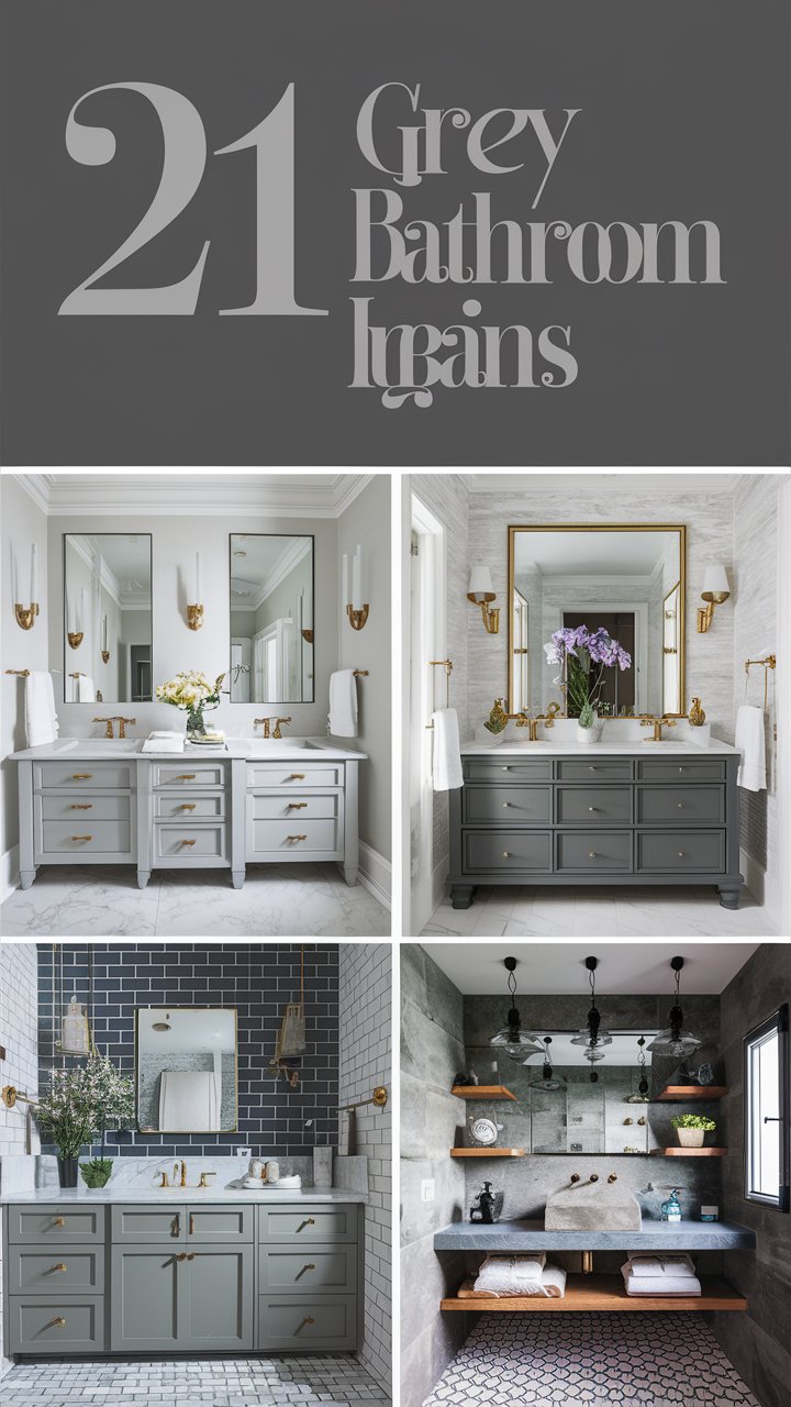 42 Grey Tile Bathroom Ideas for a Modern Refresh