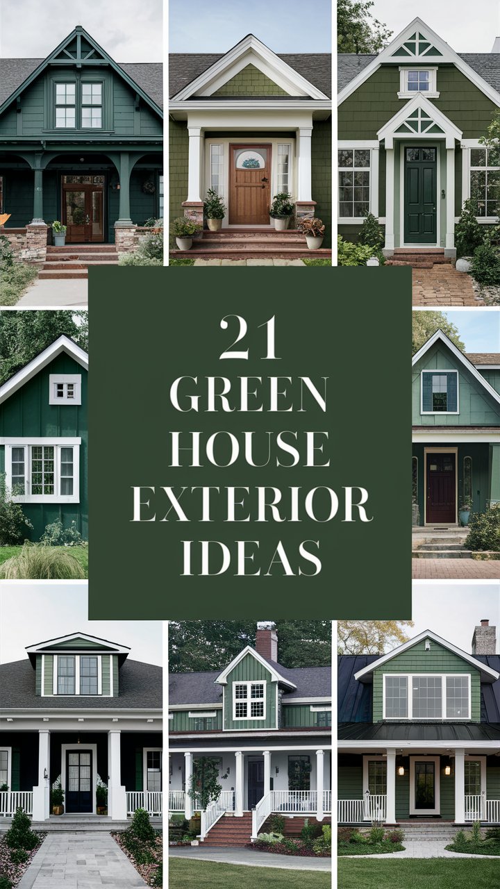 27 Green Exterior House Colors To Boost Curb Appeal