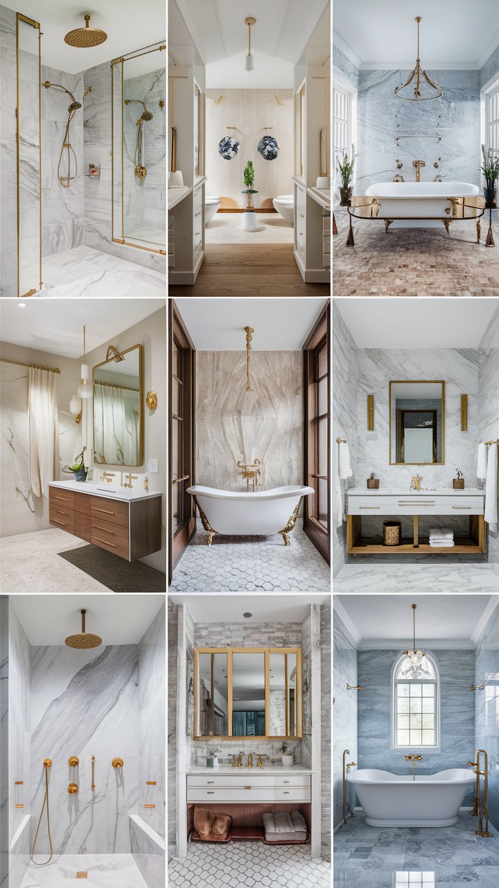 32 Marble Bathroom Ideas