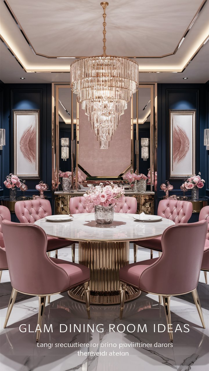 17 Glam Dining Room Ideas for an Upscale Vibe