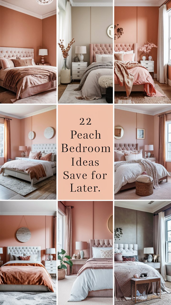 22 Peach Bedroom Ideas To Brighten Up Your Space